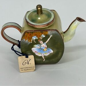 Charlotte Di Vita Edgar Degas Miniature Enamel Ballerina Teapot Certified Orig